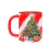 Caneca de Porcelana Natalina Feliz Natal c/ Árvore Enfeitada - comprar online