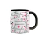 Caneca Presente Mãe Dia das Mães em Porcelana 325mL Palavras - VilelaGG - Compre Online