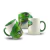Caneca de Porcelana Iguana Camaleão Verde Natureza 325mL