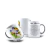 Caneca de Porcelana Pássaros Rainbow Lorikeets Lóris 325mL