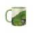 Caneca de Porcelana Iguana Camaleão Verde Natureza 325mL - comprar online