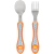 Kit Talher Infantil Leãozinho Bebê Anatômico Aço Inox Buba - comprar online