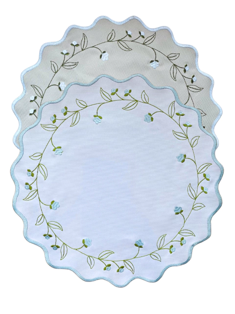 Lugar Americano JARDIM Impermeável Dupla Face - Azul Claro - comprar online