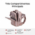 Mochila de viagem CHANTRIA Feminina, grande 33L, bolso expansível para roupas, expansível para roupas, à prova d'água - comprar online