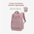 Mochila CHANTRIA Slim 13L Pequena Leve 14" Bolsa para Laptop com Pingente de Flor Elegante e Macia - loja online