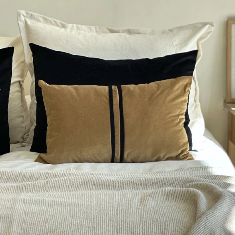 Funda Almohadon Constantino Tostado 40x60