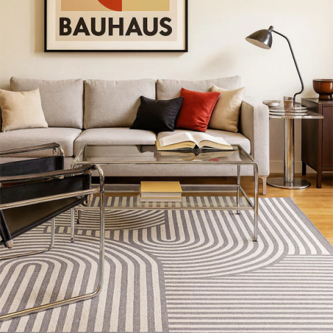 Alfombra Essenza Geometric Gris (Exterior e Interior) - comprar online