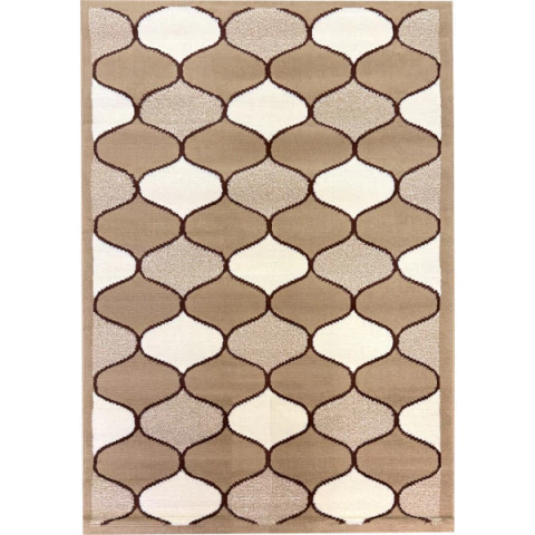 Alfombra Laila Geometrica Beige 100x150 cm - comprar online