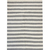Alfombra Tejida Rayada Blanca y Gris