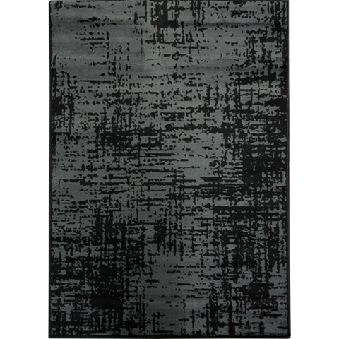 Alfombra Moderna Matizada Negra