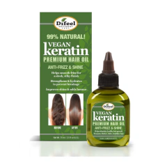 Difeel Aceite para el cabello con keratina vegana. Antifrizz y Brillo