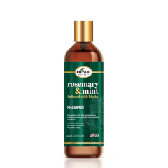 Difeel Shampoo con Romero y Menta para crecimiento capilar 355 ml