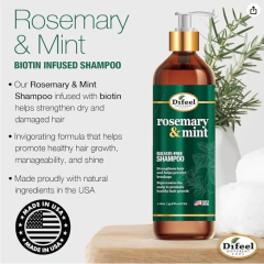 Difeel shampoo de romero y menta para crecimiento capilar 1 Litro en internet
