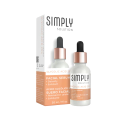 Simply Solution · Ácido Glicólico 20% Exfoliante, Renovación Celular