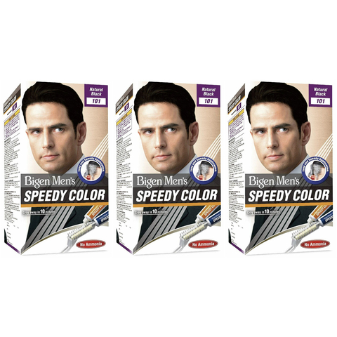 Tinte Bigen Men's Speedy Color · Negro Intenso S101 · 3 Pack