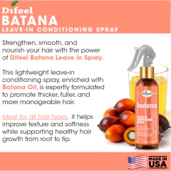Imagen de Crema para peinar en spray antifrizz Difeel Batana 237 ml