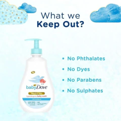 Jabón líquido para bebé, sin fragancia. Baby Dove Head to Toe Wash 400 ml - tienda en línea