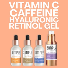 Kit Luminosidad Rostro y Ojos Vitamina C 20% + Cafeína + Ácido Hialurónico | Simply Solution Glow Face & Eye - comprar en línea