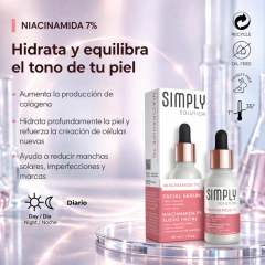 Rutina de skincare Anti Manchas • Ácido Glicólico Protector Solar SPF 50+ y Niacinamida • Simply Solution TONE RENEW