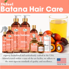 Shampoo con Batana sin sulfatos, antifrizz, brillo Difeel Batana 1 Litro - akthon