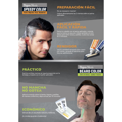 Tinte Bigen Men's Speedy Color Cabello · Negro Intenso S101 en internet
