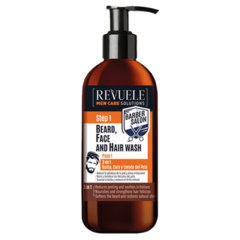 Revuele Men Care Solutions · Shampoo 3 en 1 Barba, Cara y Pelo (Paso 1)