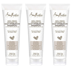 Shea Moisture Shampoo Coco 100% Virgen · Kit De 3 Piezas