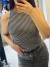 MUSCULOSA RAYADA DE ALGODÓN CON LYCRA - SABÁTICA