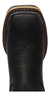 Bota Texana Couro Preto Bordado Bandeira Americana - Texana Boots