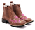 Botina Texana Country Bordado Flores Rodeio Cowgirl