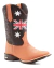 Bota Texana Masculina Bico Quadrado Botina Country Em Couro na internet