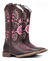 Bota Texana Feminina Hooper Couro Flores Confortável - comprar online