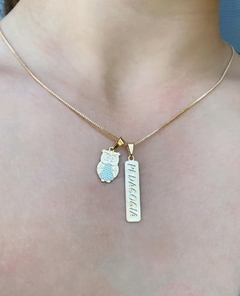 COLAR PROFISSÃO COM NOME NA PLACA E SIMBOLO - BANHADO OURO 18K CL 31 - comprar online