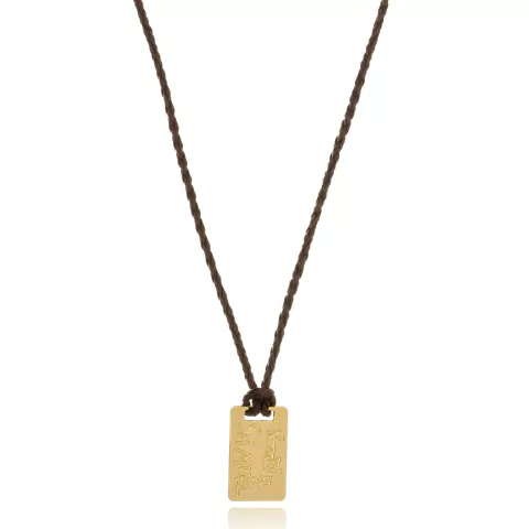 COLAR PLACA COM ESCRITA DA CRIANÇA - CL 169 BANHADO OURO 18K