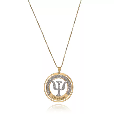 COLAR REDONDO PROFISSÃO VAZADO - BANHADO OURO 18K CL 48