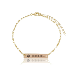 PULSEIRA PLACA SPOTIFY - BANHADO OURO 18K EX 0021