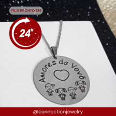 INOX COLAR REDONDO AMORES DA VOVÓ - EXIN 0066 - comprar online