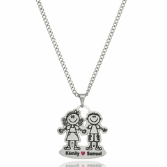 COLAR FILHOS COM NOME PERSONALIZADO - INOX IN 100 - comprar online
