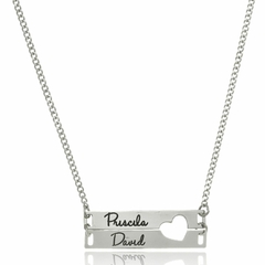 COLAR PLACAS COM NOMES PERSONALIZADOS DUPLOS - INOX IN 138 - comprar online