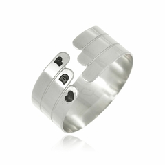 ANEL COM 3 INICIAIS - INOX IN 26 - comprar online