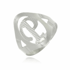 ANEL COM INICIAL - INOX IN 27 - comprar online