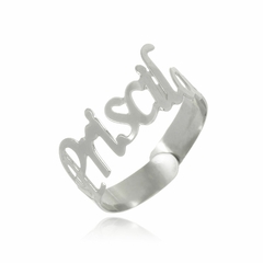 ANEL COM NOME PERSONALIZADO REGULÁVEL - INOX IN 29 - comprar online