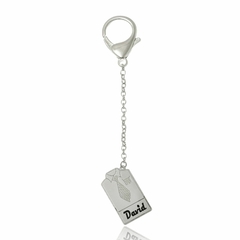 PINGENTE COM NOME PERSONALIZADO E GRAVATA - INOX IN 31 - comprar online