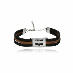 PULSEIRA COM EXTENSOR E DESENHO PERSONALIZADO - INOX IN 34 - comprar online