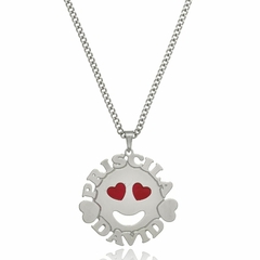 MANDALA COM EMOTE APAIXONADO E NOMES - INOX IN 46 - comprar online