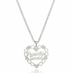 MANDALA CORAÇÃO COM NOMES PERSONALIZADO - INOX IN 58 - comprar online