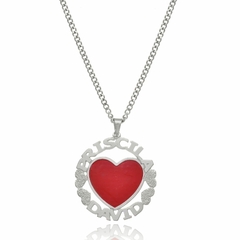 MANDALA COM NOMES PERSONALIZADO E CORAÇÃO RESINADO - INOX IN 60 - comprar online