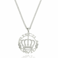 MANDALA COM NOMES PERSONALIZADO E COROA - INOX IN 61 - comprar online