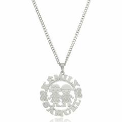 MANDALA COM NOMES PERSONALIZADO E BONEQUINHOS - INOX IN 62 - comprar online