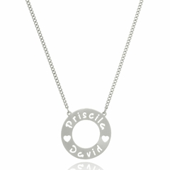MANDALA COM NOMES PERSONALIZADO REDONDO - INOX IN 63 - comprar online